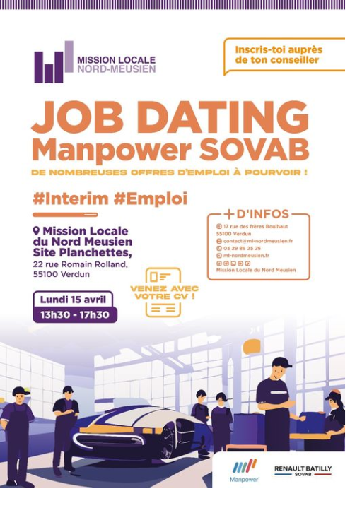 Job Dating au bénéfice de l'Usine Renault de Batilly