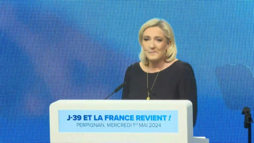 Européennes: Le Pen appelle à "infliger" à Macron "la plus cinglante sanction électorale" possible