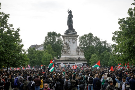 Deuxième manifestation consécutive à Paris contre les frappes sur Rafah