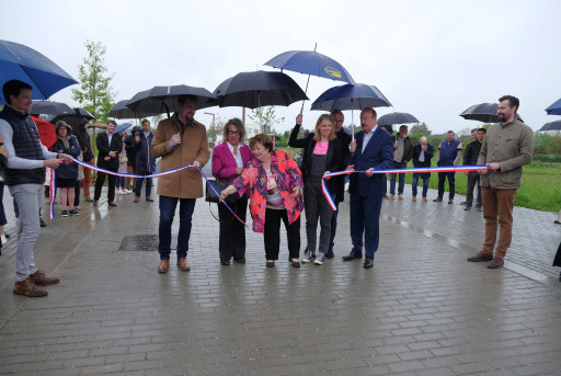 Inauguration de la rue de la Sablonnière à Amiens
