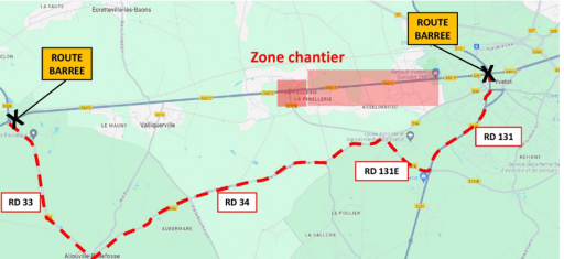 Valliquerville : Cinq millions d'euros pour les travaux sur la RD 6015