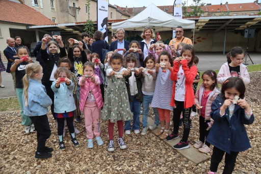 À Metz, la cour végétalisée de l’école Le Graouilly inaugurée