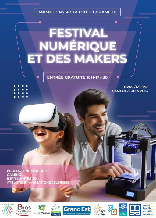 5ème édition du Festival du Numérique et des Makers au Numéripôle de Bras-sur-Meuse