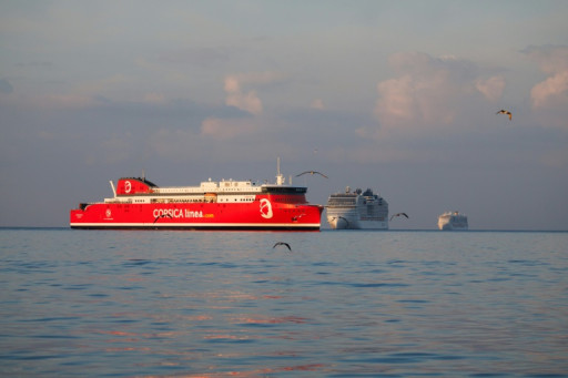 A Marseille, une action de blocage en mer contre la "pollution" des navires de croisières