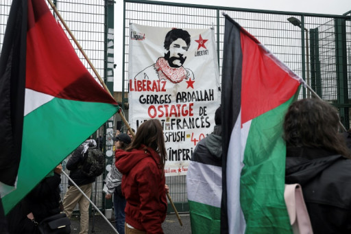 Marche en soutien au Libanais propalestinien Georges Abdallah, en prison depuis 40 ans