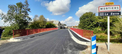 Le pont-route de Mortiers rénové