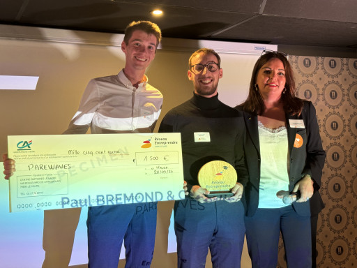 Deux projets remportent le Prix de l’Entrepreneur Étudiant du Réseau Entreprendre®Normandie Estuaire