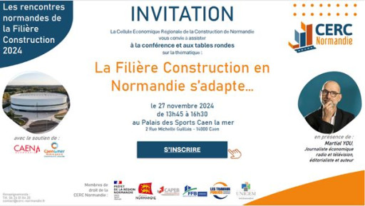 Première édition des Rencontres normandes de la filière construction le 27 novembre