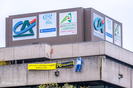 Des élus vent debout contre la décision du Crédit Agricole de Lorraine de fermer le siège meusien