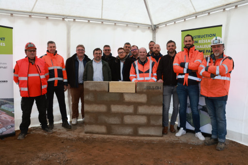 Pose de la première pierre du réseau de chaleur urbain de Bitche