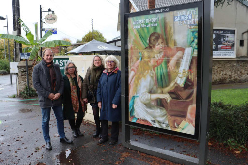 Château-Thierry : Des œuvres d'art s'affichent sur les panneaux publicitaires