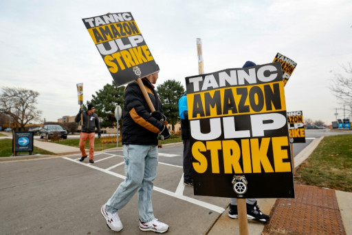 Grève et blocages sur des sites d'Amazon aux Etats-Unis et en Allemagne