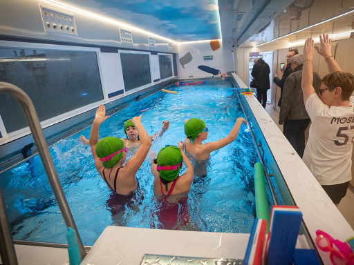 Inauguration du Centre aquatique mobile de la Moselle