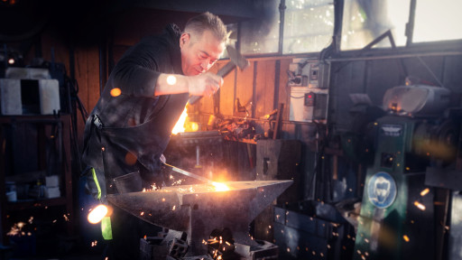 Sylvain Naudin de Lothar Forge, l’homme du fer