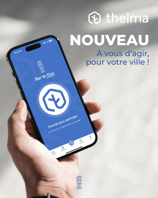 Thelma arrive à Bar-le-Duc : une application pour une ville plus agréable