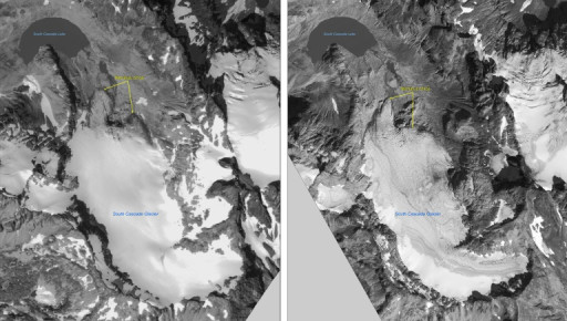 South Cascade, "glacier de l'année" et référence mondiale de l'étude sur les glaciers