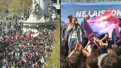 A République, des militants de gauche contre le RN et pour "soutenir la justice"