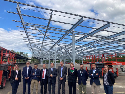 Le premier panneau photovoltaïque posé à Creutzwald