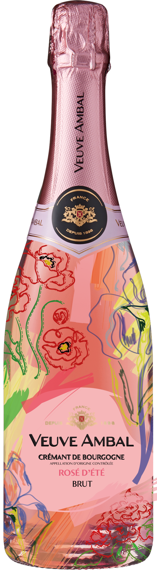 Veuve Ambal : le nouvel habillage du Crémant Brut "Rosé d’été" dévoilé
