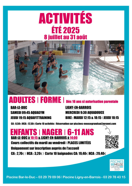 Un été sportif et rafraîchissant dans les piscines Meuse Grand Sud