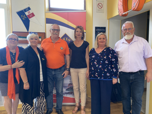 La présidente de la Somme salue les bénévoles de la SNSM