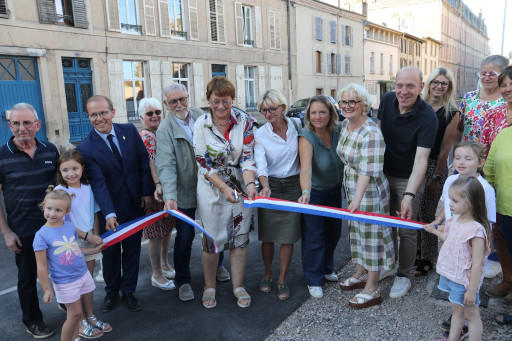 Inauguration de la rue de Viller à Lunéville : une entrée de ville sécurisée et végétalisée