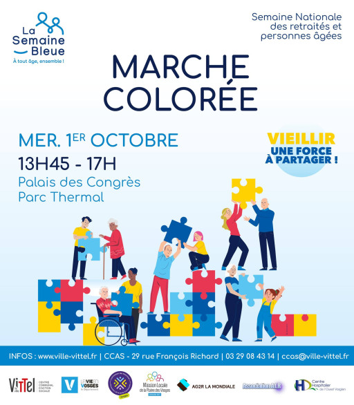 Marche colorée intergénérationnelle à Vittel