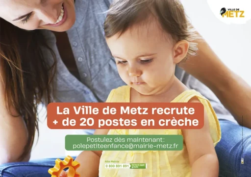 La Ville de Metz recrute pour ses crèches