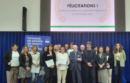 Remise des diplômes des assistants familiaux en Meuse 2025