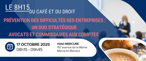 «Le 8h15 du café et du droit» de retour le 17 octobre !