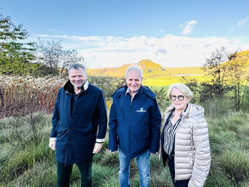 La Région Grand Est en visite à la Carrière Barrois pour découvrir le projet de renaturation