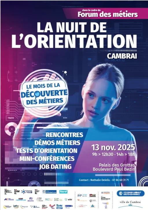 Cambrai accueille la Nuit de l’Orientation le 13 novembre 2025