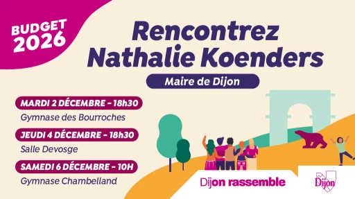 Dijon : trois réunions publiques pour présenter le budget 2026
