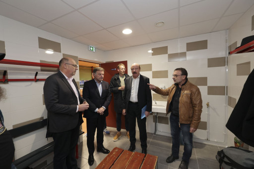 Des vestiaires pour le sport adapté du tennis de table d'Amiens