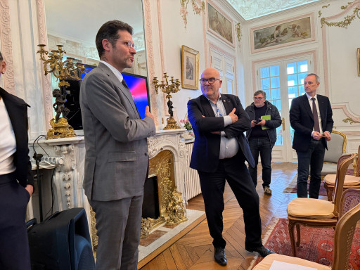 Bruno Bonnell en visite dans la Meuse