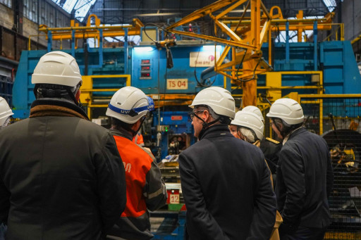 Industrie : un déplacement ministériel sur le site Aperam de Gueugnon