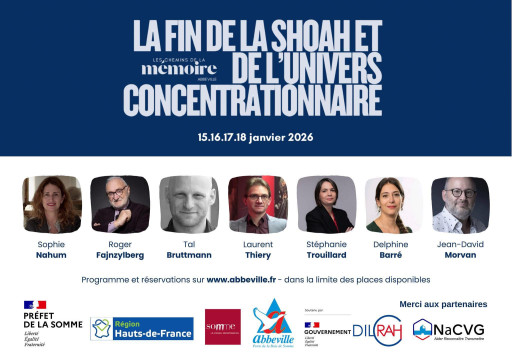 À Abbeville du 15 au 18 janvier, le festival «Les chemins de la mémoire» dédié à la Shoah