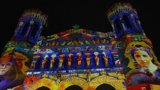 La ville de Lyon s'illumine pour la Fête des Lumières