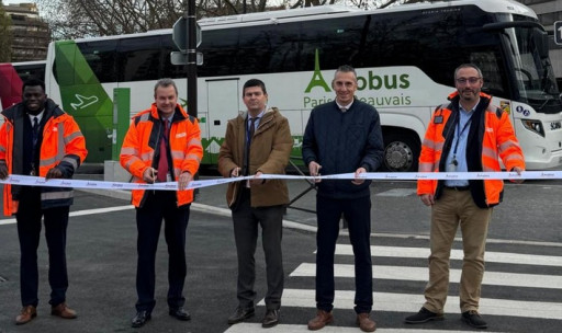 Beauvais : retour des Aérobus Paris-Beauvais à la gare routière de Paris Porte Maillot