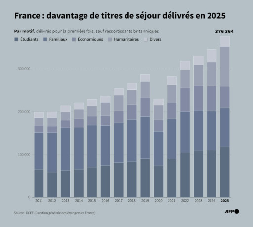 Immigration: plus de titres de séjour et moins de régularisations en France en 2025