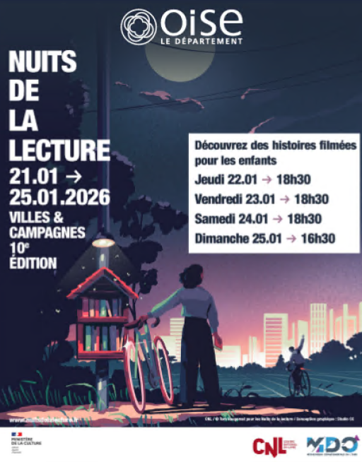 Oise : Les Nuits de la lecture 2026