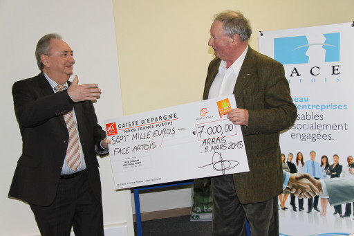 La Caisse d’épargne Nord France Europe soutient Face Artois