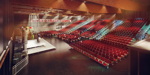 Une salle de congrès de 1 000 places