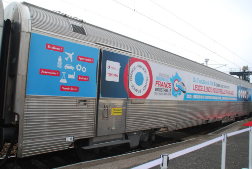 Le Train de la nouvelle France industrielle s'est arrêté en gare de Boulogne-sur-Mer