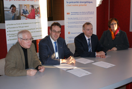 Signature de conventions en série à Haisnes
