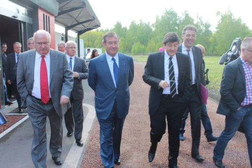Martin Bouygues en visite à Wallers-Arenberg