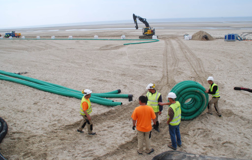 Ecoplage stoppe l’érosion en drainant l’eau de mer