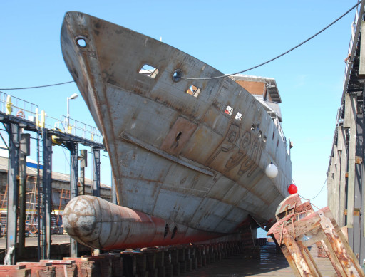 Socarenam met à l'eau le patrouilleur belge Castor