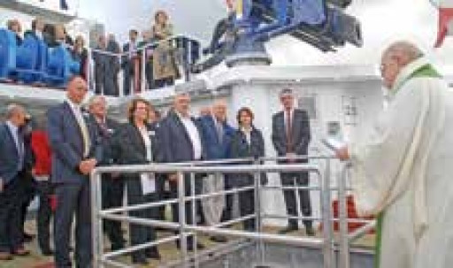 Le Bibby Athena a été baptisé à Boulogne-sur-Mer