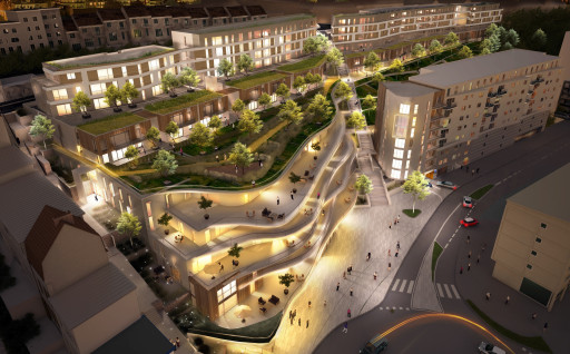 Face à Nausicaà, 176 logements et 1 015 places de parking
